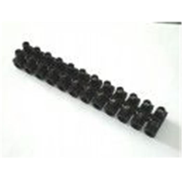 barrette de connexion 12 plots 16 mm2 noir cdiscount bricolage