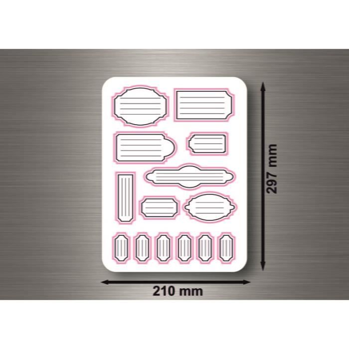 Sticker Autocollant Etiquette Rangement Bocaux Confiture Conserves
