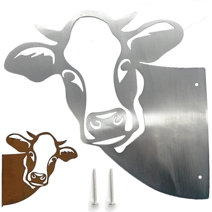Décoration Vache En Métal Statue De Jardin En Forme Vache En Fer