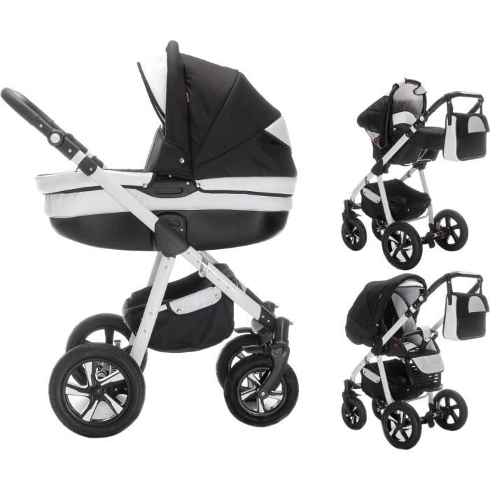 poussette canne roue gonflable