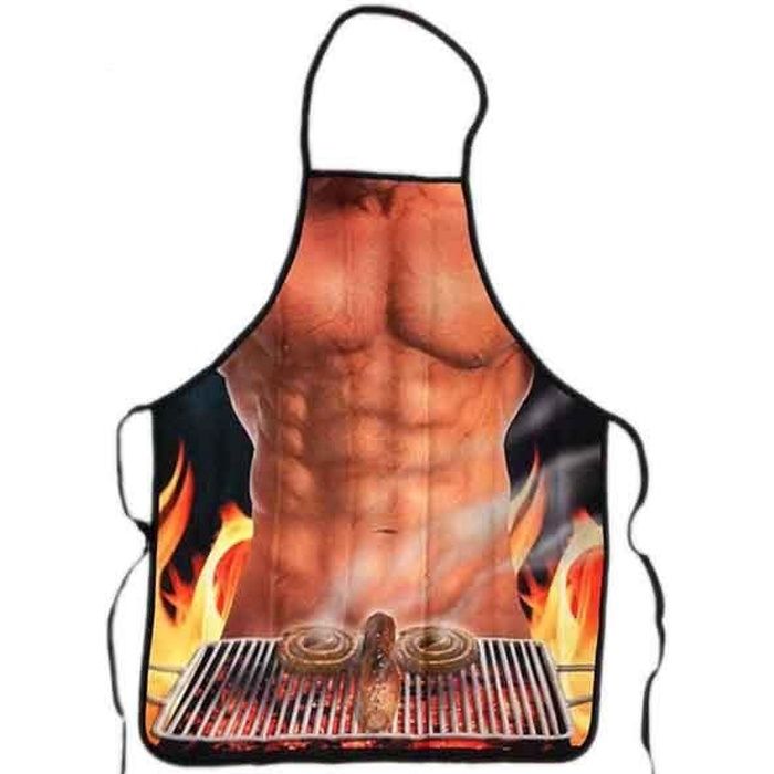 Tablier de cuisine homme sexy nue barbecue humour cooking coquin -  Cdiscount Maison