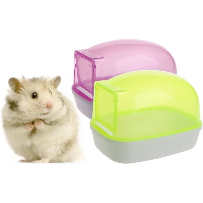 Salle de bain pour hamster, hamster, salle de bain, toilettes, bac à sable, baignoire pour