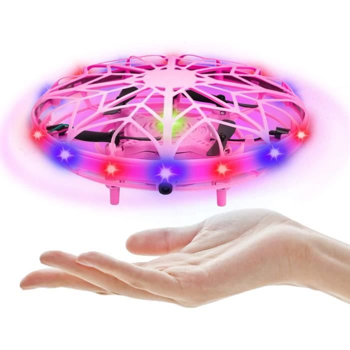 Drone UFO Mini pour enfants - UFO - Contrôle gestuel - Lumière verte et bleue - Batterie rechargeable Drone UFO Mini pour enfants - UFO - Contrôle gestuel - Lumière verte et bleue - Batterie rechargeable