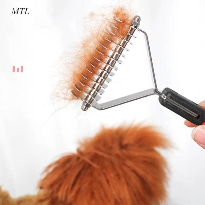 Peigne Mtl Brosse De Toilettage Pour Chien Chat Brosse De Toilettage Pour Animaux De Compagnie Coupe Nœud En Type M 18x6 5cm Achat Vente Peigne Demeloir Mtl Brosse De Toilettage