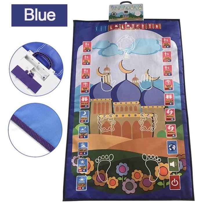Tapis de Prière pour Enfants Islamiques, Tapis de Tapis de Prière éducatif Interactif