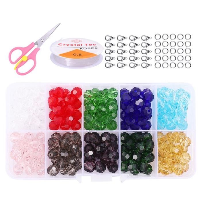 50 Unids/lote 4 6 8 10mm AB Color Rondelle Cuentas De Cristal Cuadrado Redondo Cuentas Paciadoras Sueltas Para Joyería DIY Hacer Pulsera - AliExprs 36