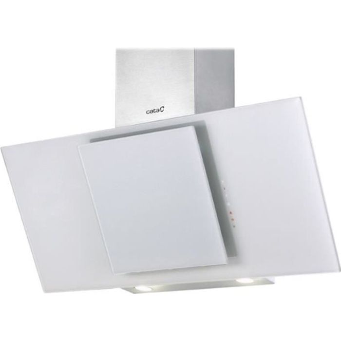 Cata Ceres 600xgwh Hotte Hotte Decorative Largeur 60 Cm Profondeur 30 3 Cm Inox Verre Blanc Achat Vente Hotte Cdiscount