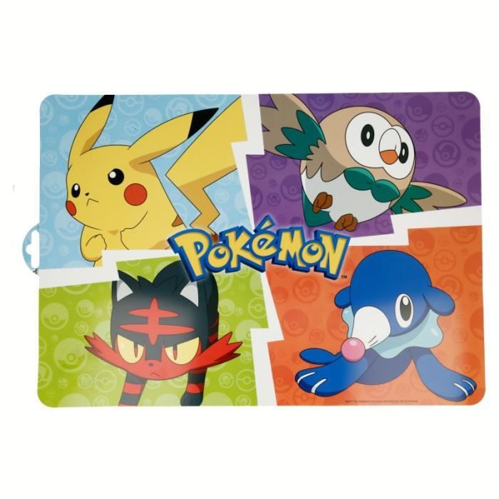Lot De 6 Set De Table Pokemon Pikachu Dessous Bureau Enfant Anniversaire 197 Achat Vente Set De Table Cdiscount