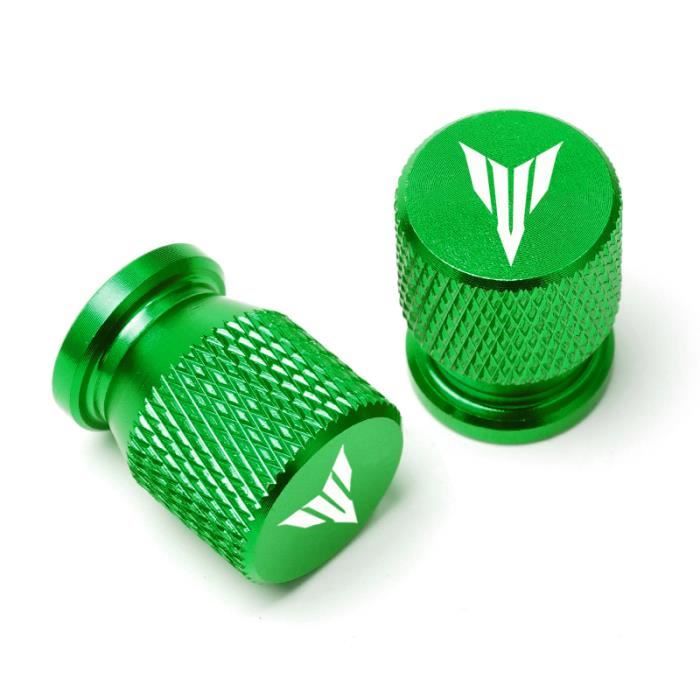 Bouchons De Valve Pneu Moto ER6N ER6F – CNC Aluminium Anodisé Vert/Orange/Noir, ER6N Green