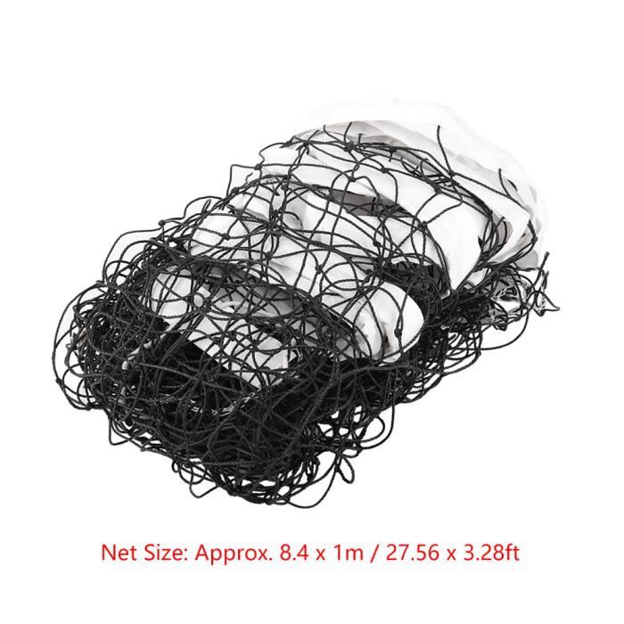 VEVOR Système de filet de volleyball portable d'extérieur, poteaux en acier à hauteur réglable