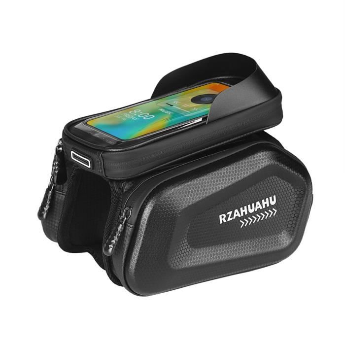 Sac étanche Vélo PANIER VELO,Blue-L--Sac Avant De Vélo 6.5 Pouces Pour Téléphone Portable, étui Pour écran Sacoche Velo Cadre
