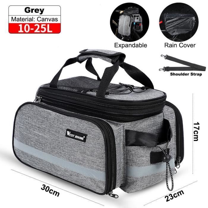 Panier-sacoche v?�lo,sac ?� bandouli?�re en carbone EVA pour v?�lo 3D,haute capacit?�,2 en 1,pour 