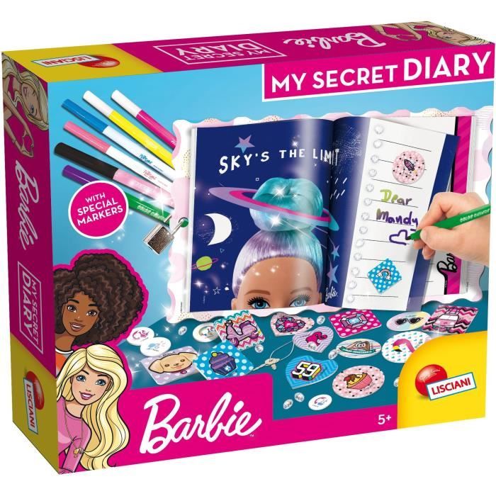 Journal à personnaliser - Barbie le journal secret - LISCIANI - Cdiscount  Beaux-Arts et Loisirs créatifs