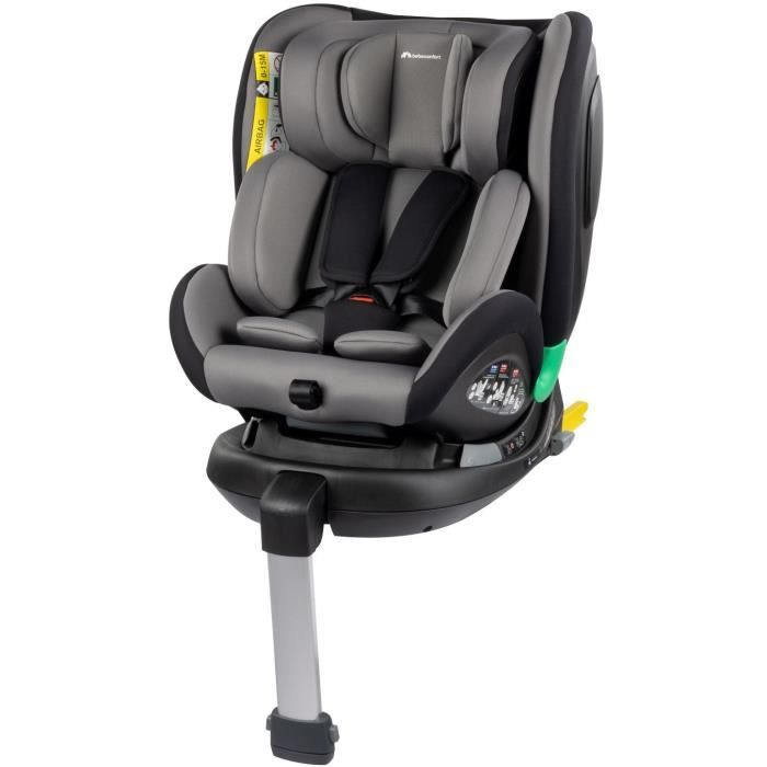 BEBECONFORT Siège auto EvolveFix Plus i-Size évolutif pivotant 360° Groupe 0+/1/2/3, Isofix, De la naissance -10/12ans, Gray Mist