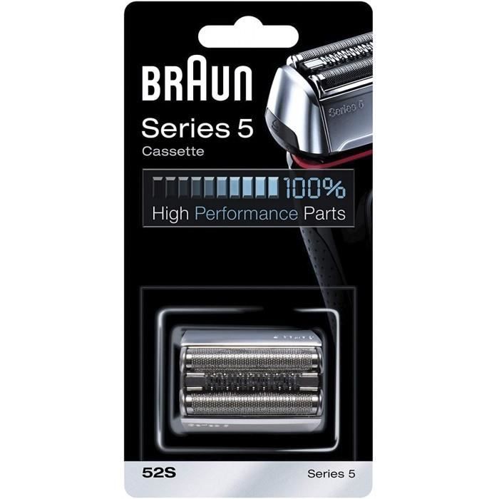 Cassette de rasage 52S pour rasoirs électriques Series 5 Braun 81384830