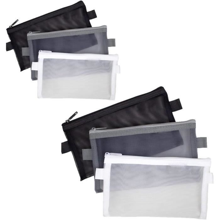 Trousse À Crayons Clear Exam Pencil Pouch Mesh Zipper Pen Pouch Trousse À Crayons Clear Exam Pencil Pouch Mesh Zipper Pen Pouch