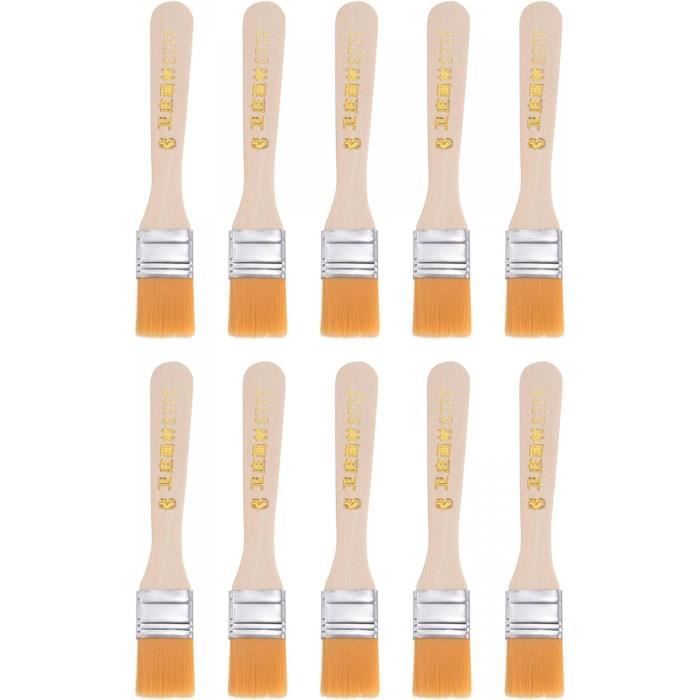 Exceart Lot De 2 Pinceaux De Cire Professionnels Pour Peinture à La