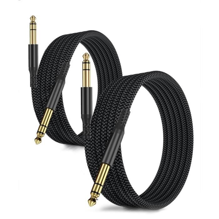 Câble Audio Jack 6,35mm Vers 3,5mm Pour Relier Guitare, Smartphone Ou Home Cinéma - 4