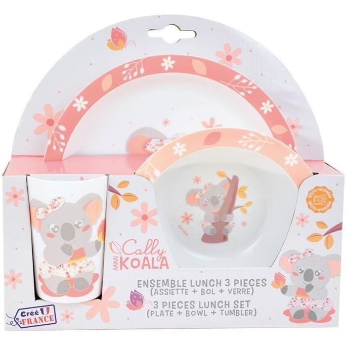 Ensemble repas micro-ondable pour enfant - FUN HOUSE - CALLY MIMI KOALA - Multicolore - 3 ans et plus
