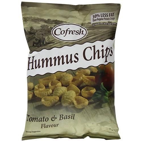 Cofresh Mangez Vrai Houmous Chips aux tomates et basilic 135g