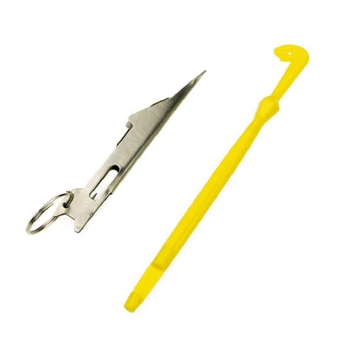 Kit Noueur D'hameçons Pour Pêche - Outils En Acier Inoxydable Et ABS, Léger, Pour Attacher Ligne Facilement - 9