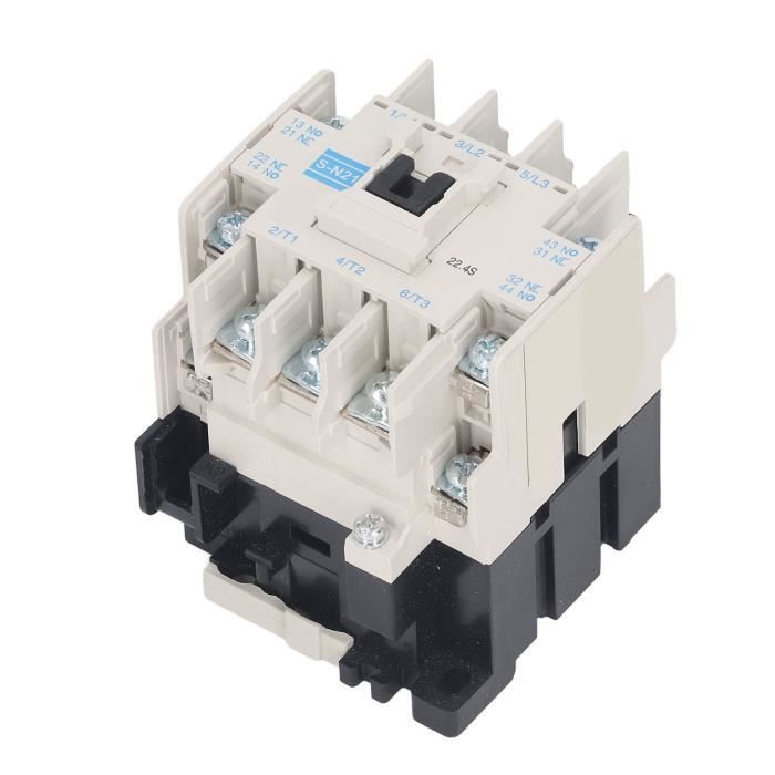 Contacteur électrique LC1-D09 220V AC - Montage Rail DIN 35mm, 25A, Pour Contrôle Moteurs, Bobine 220V - 3