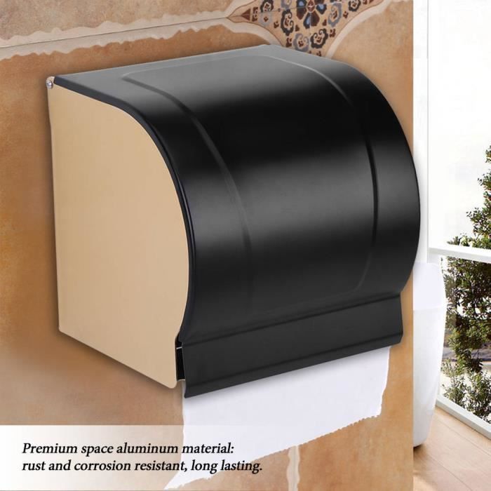Porte-serviettes Zwart 30 cm avec étagère, porte-serviettes avec étagère en métal