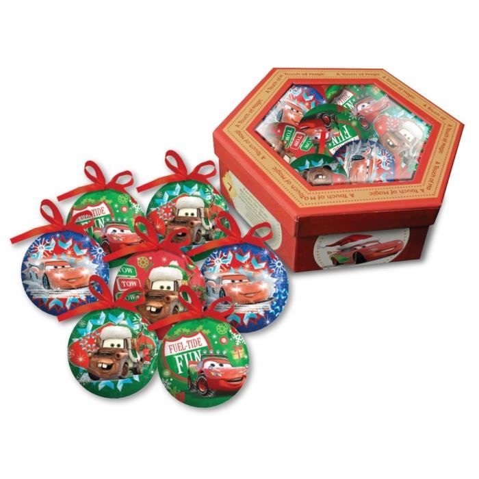 CARS Lot de 7 boules de noël 7,5 cm rouge - Cdiscount Maison