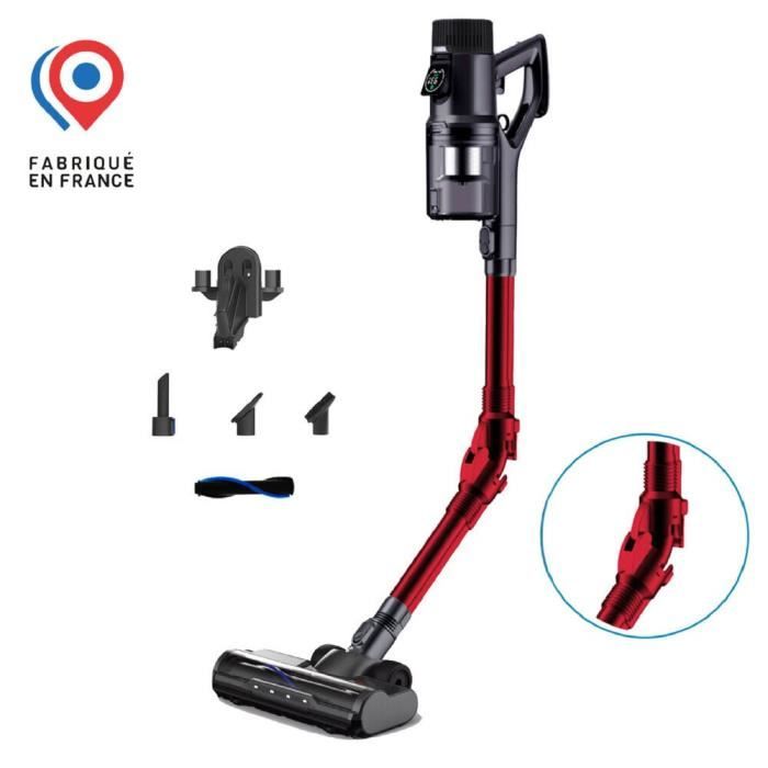 Aspirateur balai sans fil EZICLEAN Cycloboost FR8 Flex - 19 Kpa - Batterie Lithium - Fabriqué en Fra