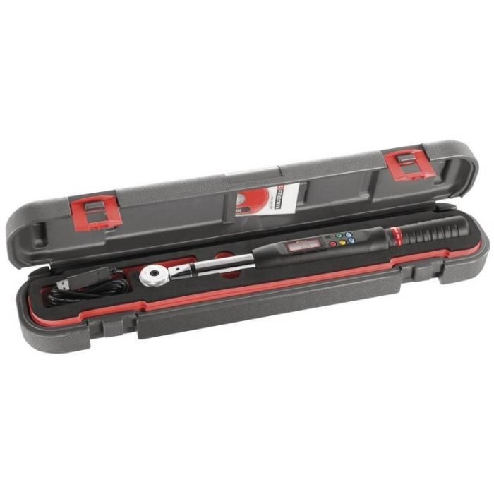 Clé dynamométrique FACOM E. Précision ± 2% Modes de mesure variés Attachements 9x12 et 14x18 mm