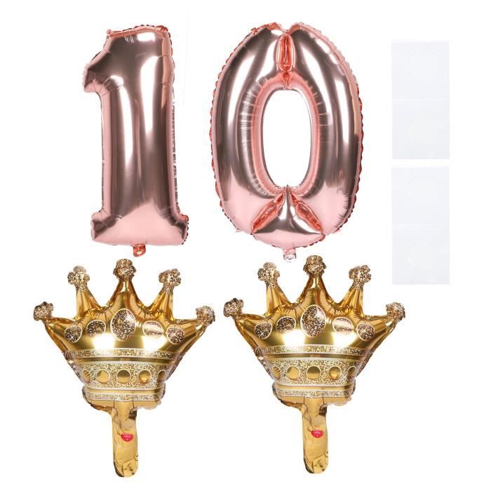 10 Ballons Ronds Aluminium Rouge – 45 Cm, Gonflables à L’hélium, Pour Fêtes - 8