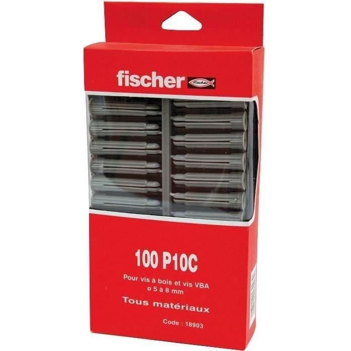 Cheville nylon multi-usages - lot de 100 - PC 10