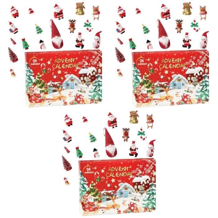 Calendrier De L'Avent Vide à Remplir - 24 Cases, Format Pliable 33,5x30,5x8 Cm, En Papier Cartonné - à Personnaliser Pour Noël, Anniversaire, Cadeaux