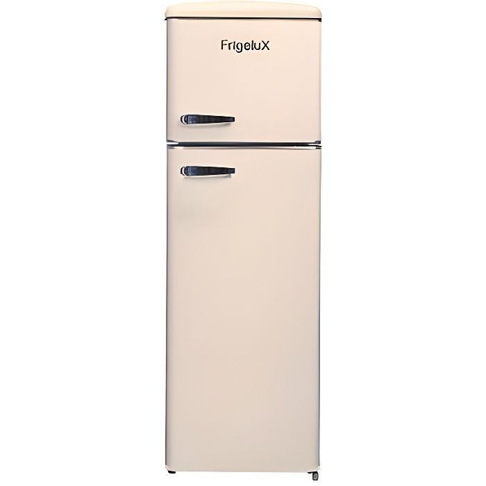 Réfrigérateur combiné - FRIGELUX - RFDP246RCA++ - 246L - Design vintage - Classe E