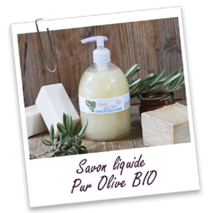 AROMA ZONE Savon Pur Olive 1L Doux Et Naturel Tous Types De Peaux