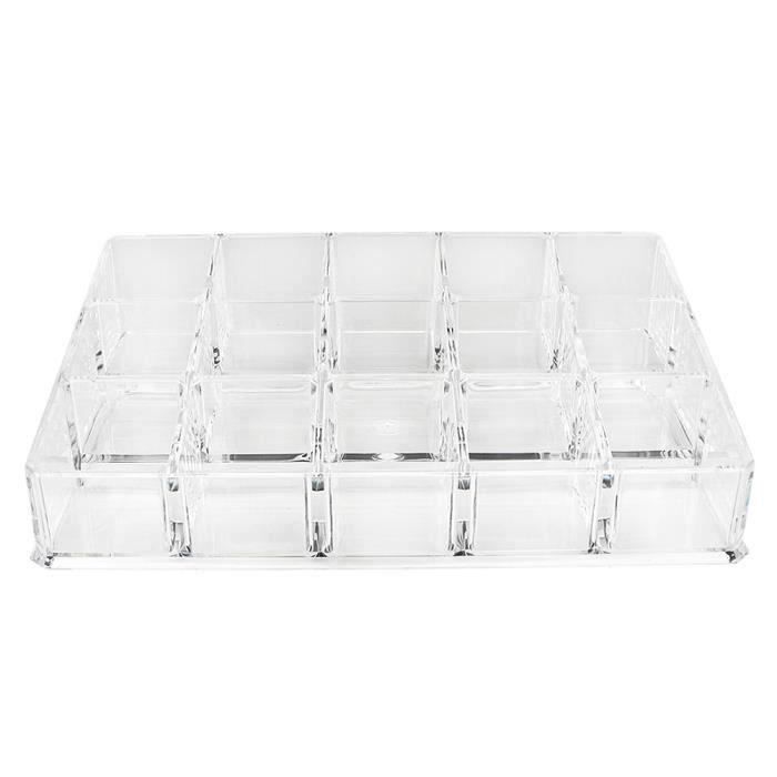 Boîte De Rangement à 2 étages Amovibles Pour Vernis à Ongles / Maquillage - En Aluminium Avec Serrure Et Poignée, Organisateur Bureau - 4