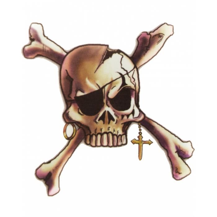 pack de 24 Crâne & Crossbones Pirate tatouages pack de 24 Crâne & Crossbones Pirate tatouages