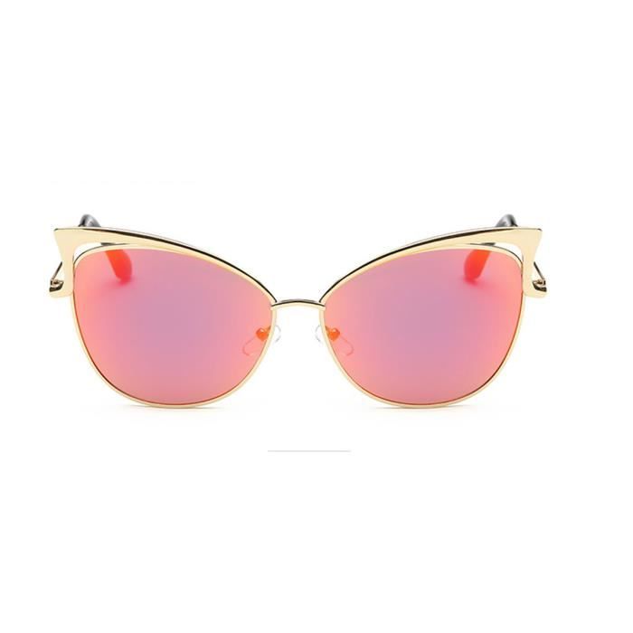 Lunette De Soleil Femme Oeil De Chat 17 Polarisateur Monture Metallique Aviator Activites En Plein Air Belle Couleur Uv400 Rouge Achat Vente Lunettes De Soleil Femme Adulte Rouge Violet Cdiscount