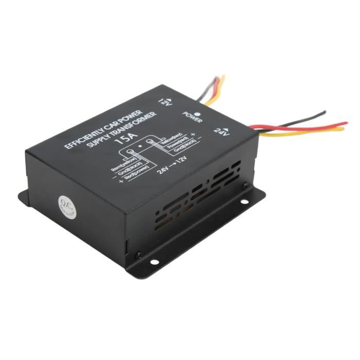Convertisseur DC 24V Vers 12V 40A 480W - Transformateur Abaisseur Pour Camion/voiture, Alimente Autoradio, GPS, Subwoofer - 4