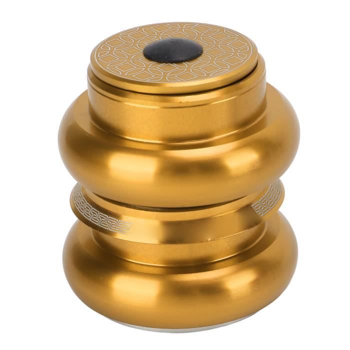 Jeu De Deux Casques De Roulement Vélo 34 Mm - Pour Tube De Direction Et Fourche Droite 28,6 Mm - Alliage Aluminium Noir/rouge