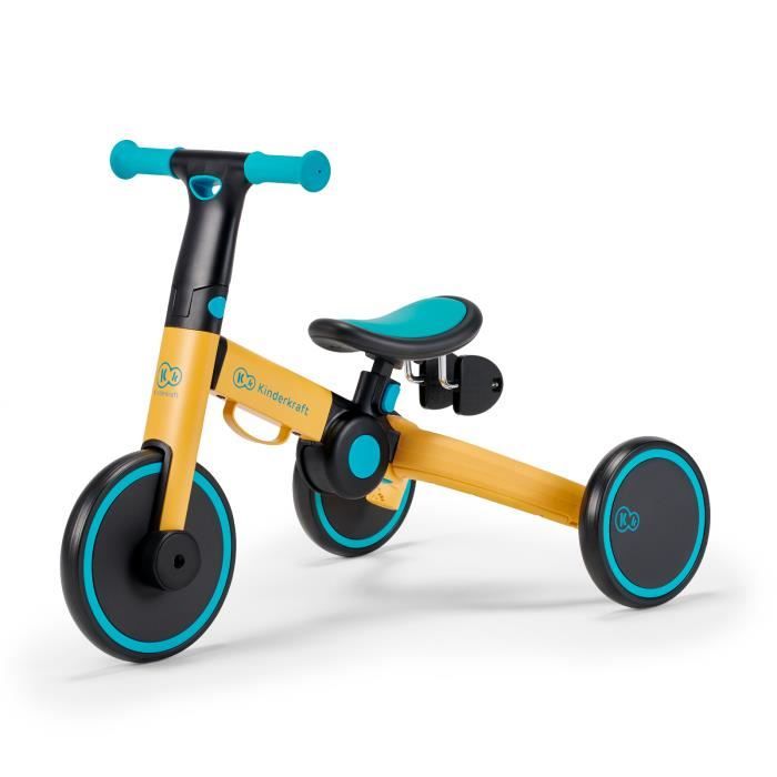 LITTLE TIGER | Tricycle enfant Vélo Evolutif Multifonctionnel & Siège  Pivotant | Tige Directionnelle + pare soleil | Gris