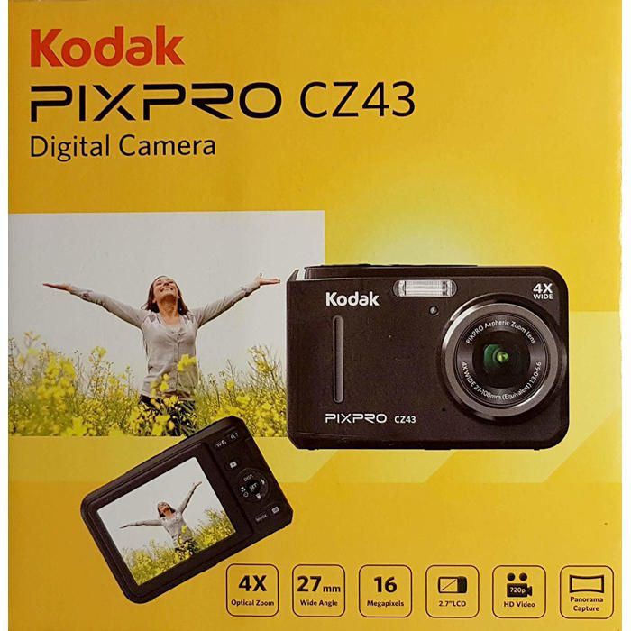 KODAK Pixpro - CZ43 - Appareil Photo Numérique Compact 16.44 Mégapixels - Noir