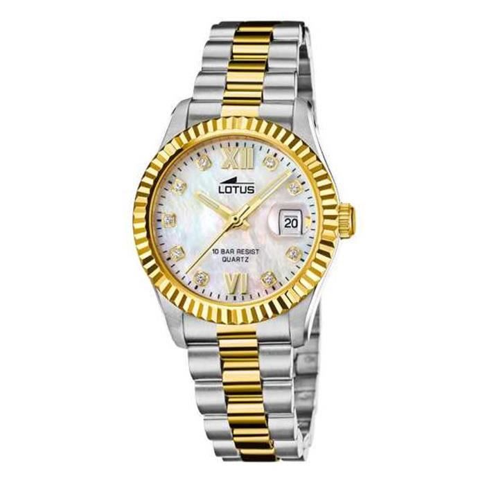 Montre femme - LOTUS - Freedom - Acier bicolore - Cadran en nacre - Style chic
