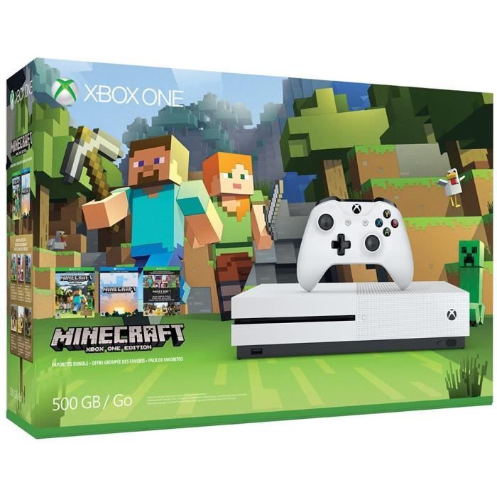 Console de salon - Microsoft - Xbox One S 500GB - Blanc - Minecraft - Pack Reconditionné -  reconditionné disponible sur Cdiscount Seconde Vie