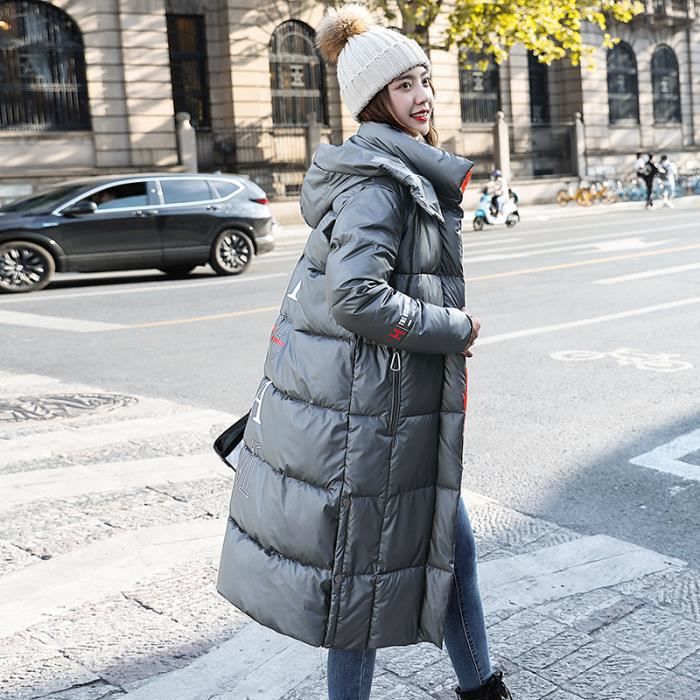 MANTEAU Femme Coton Paillette Manche Longue Ample Confortable