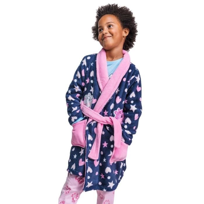 Robe de chambre polaire b b fille Cerda Peppa Pig dark blue 3