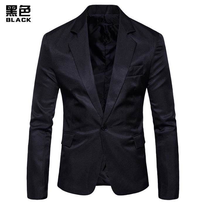Veste homme Marque mode veste unie decontracte veste slim Nouveau