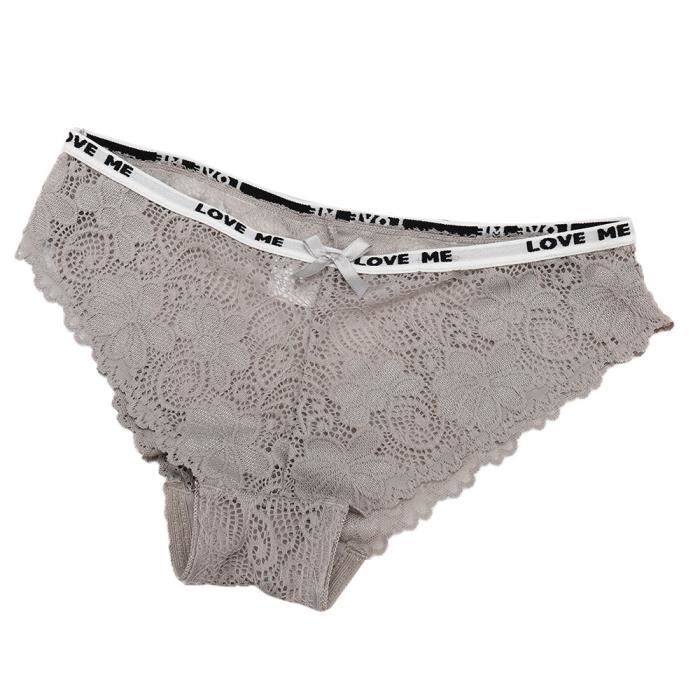 Slip gris femme clearance