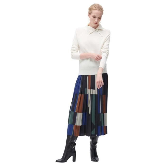 Pull De Noël Homme Moche Ou Stylé - Col Montant, Quart Zip - En Laine/polyester - Imprimés Festifs - Cadeau Idéal