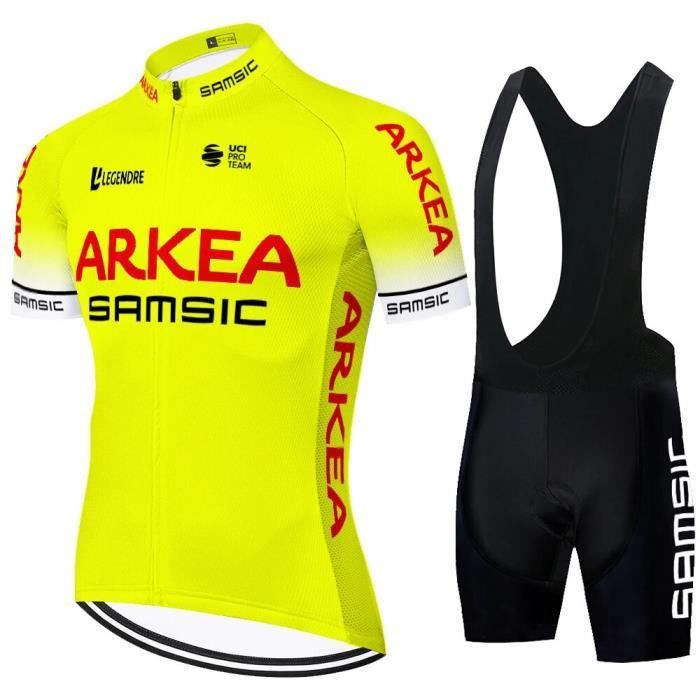 Lixada Maillot de cyclisme pour homme à séchage rapide